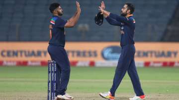 Virat Kohli and Shardul Thakur, IND vs ENG, India vs England 3rd ODi