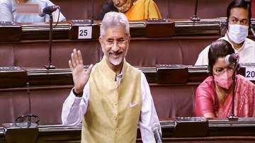 External Affairs Minister S Jaishankar speaks in Rajya Sabha. 