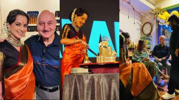 A look into Kangana Ranaut's 34th birthday celebration with Anupam Kher, Ekta Kapoor & others