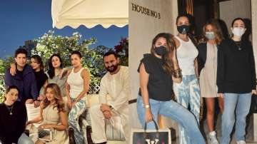 Kareena Kapoor, Saif Ali Khan pose with Malaika, Karisma & others 