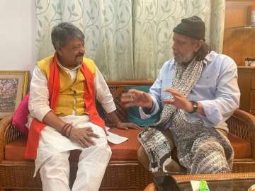 Bengal Polls 2021: BJP's Kailash Vijayvargiya meets actor Mithun Chakraborty
