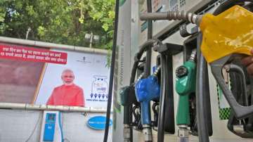 modi posters at petrol pumps 