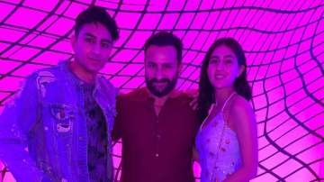 Sara Ali Khan and Ibrahim's 'day out' with daddy Saif Ali Khan; see pics