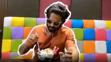 Sri Devi Soda Centre actor Sudheer Babu gorges on over 8K calories ice-cream; WATCH