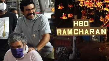 Ram Charan gets emotional as RRR team surprises him with grand birthday celebration | Video