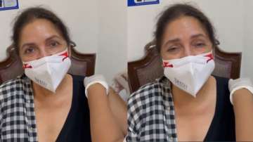 Terrified Neena Gupta screams 'mummy' as she takes COVID 19 vaccine | WATCH