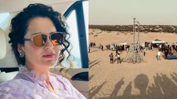 Kangana Ranaut wraps up Rajasthan schedule of Tejas; shares BTS pics