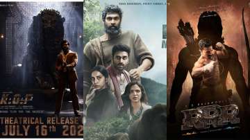 Posters of KGF Chapter 2, Haathi Mere Saathi and RRR