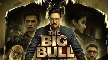 The Big Bull poster featuring Abhishek Bachchan