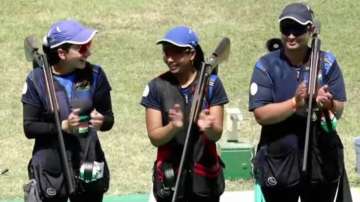 Shreyasi Singh, Rajeshwari Kumari, Manisha Keer, issf world cup