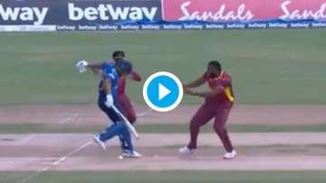 Gunathilaka's dismissal against West Indies leads to outrage on social media