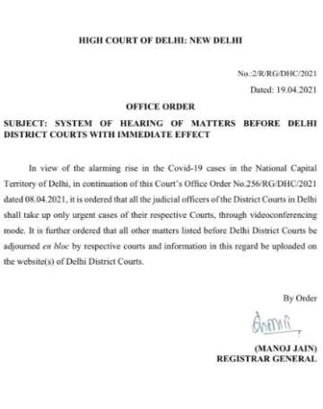 daily orders delhi district court