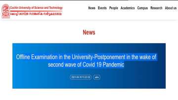 CUSAT: Cochin University postpones all university exams scheduled from April 19