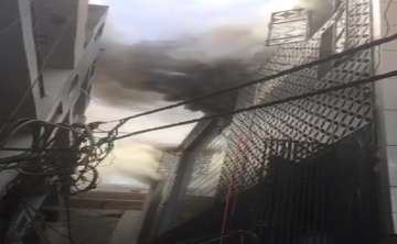 Delhi: Fire breaks out in factory near MTNL office in Damodar Park, 15 fire tenders at spot