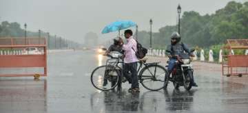 The weatherman has forecast thunderstorms with light to moderate rains over isolated places of Delhi