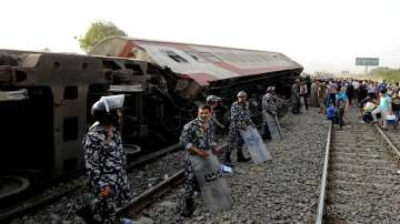 Passenger train derails in Egypt; some 100 injured