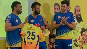 MS Dhoni, Cheteshwar Pujara and Stephen Fleming, IPL 2021, CSK, IPL 2021 CSK squad 