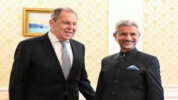 Russian foreign minister Sergei Lavrov and External Affairs Minister S Jaishankar