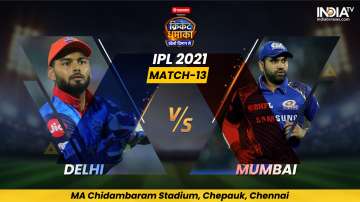 Live Cricket Score DC vs MI IPL 2021, Match 13: Follow Live score and updates from Chennai 