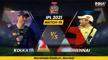 Live Cricket Score, KKR vs CSK IPL 2021 Match 15: Follow Live score and updates from Mumbai