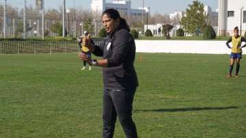 India's women's football head coach Maymol Rocky.