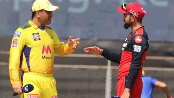 Virat Kohli and MS Dhoni, IPL 2021, RCB vs CSK, IPL 2021 CSK vs RCB