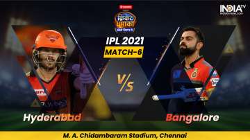 Live Cricket Score, IPL 2021, Match 6, SRH vs RCB: Follow Live score and updates from Chennai
