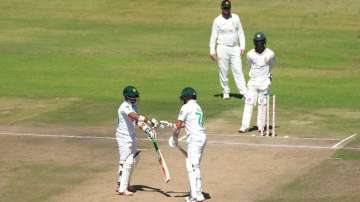 Pakistan won the first test by an innings in three days in Harare and is on the cusp of rounding off