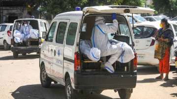 Gujarat government, 90 ambulances, Deputy Chief Minister, Nitin Patel, coronavirus pandemic, covid u