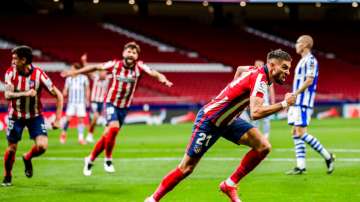 Diego Simeone’s team moved closer to ending its title drought in Spain with a 2-1 home win against R