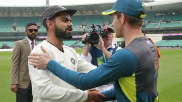 Virat Kohli and Tim Paine