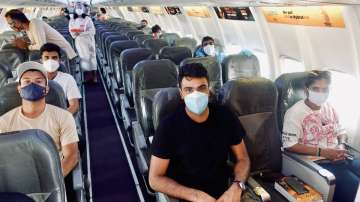 The Board of Control for Cricket in India (BCCI) tweeted photos of the players in flight.