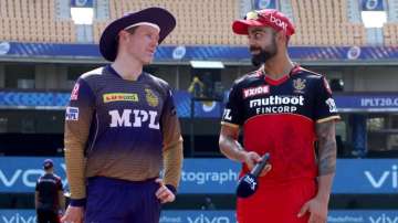 kkr vs rcb, eoin morgan, virat kohli, rcb vs kkr