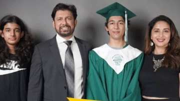 Madhuri Dixit posts family pic as son Arin graduates from high school: 'Proud moment for Ram and I' 