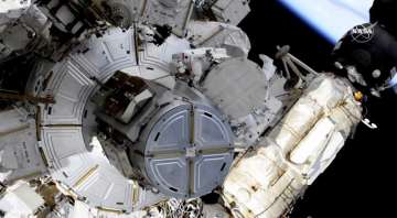 Spacesuit concerns briefly interrupt astronauts’ spacewalk