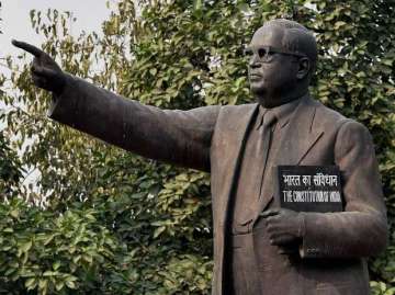 Ambedkar statue desecrated in UP's Ballia
