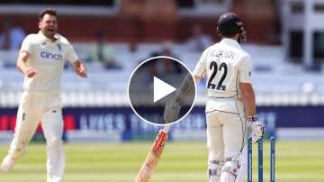 James Anderson castles Kane Williamson in first Test between England and New Zealand