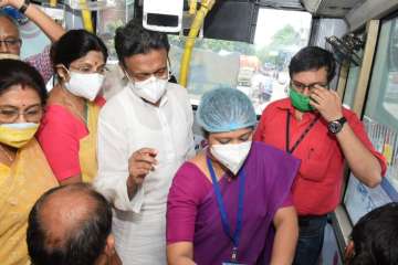 The 'vaccination on wheels' initiative was launched by the Kolkata Municipal Corporation (KMC) on Thursday