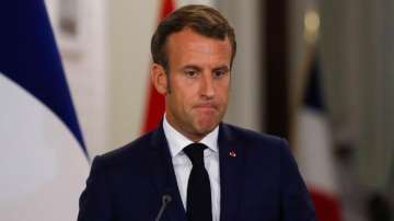 Macron’s office on Tuesday confirmed a video that is widely circulating online.