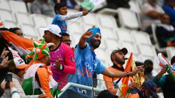 Fans enjoy the atmosphere during Day 3 of the ICC World Test Championship Final between India and New Zealand at The Hampshire Bowl on June 20