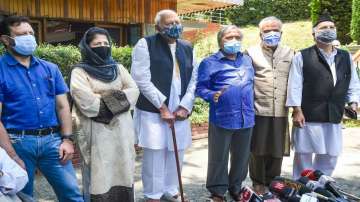 jammu and kashmir, all party meeting, j&k leaders, pm modi, mehbooba mufti,farooq abdullah