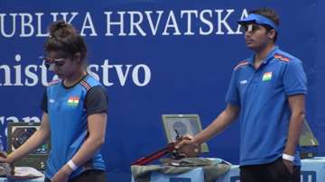 ISSF World Cup: Manu-Saurabh win silver medal in 10m air pistol mixed team event