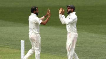 Mohammed Shami and Virat Kohli