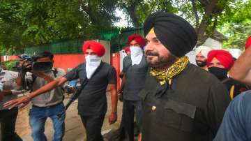 FILE PIC: Punjab Congress MLA Navjot Singh Sidhu comes out from Congress war room after meeting with Congress panel on Punjab, in New Delhi