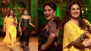 Dance Deewane 3: Madhuri Dixit, Raveena Tandon's dance off on Dhak Dhak and Tip Tip Barsa