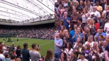 Oxford/AstraZeneca Vaccine makers get standing ovation at Wimbledon | WATCH
