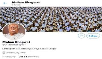 After VP Naidu's account, Twitter removes verified blue tick from RSS chief Mohan Bhagwat's handle