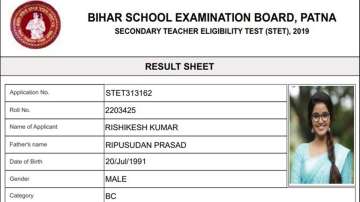 Bihar STET result 