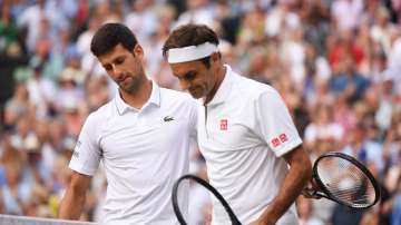 Roger Federer congratulates Novak Djokovic on reaching 20 Grand Slam titles