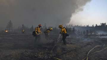 REDDING, California, firefighters, battle, big wildfires, high heat,  volcano, smoke plumes, weather